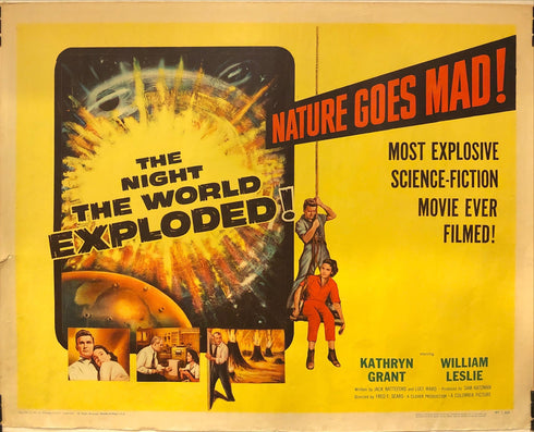 the night the world exploded 1957 display sheet